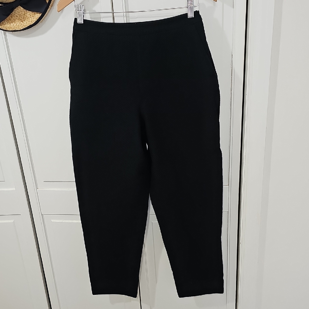 Talbots Black Textured Garment
